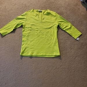 Lime Green NWT Cotton Top Size L